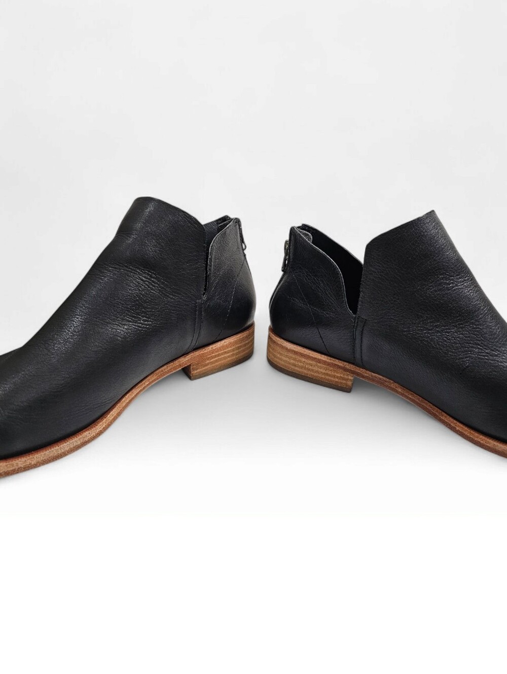 KORK-EASE Women Renny Black Leather Cut Out Ankle Boots 9M - Picture 6 of 10